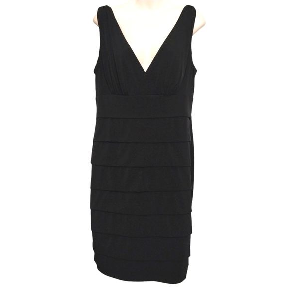 🎟️BOGO FREE🎟️ Connected Apparel Sleeveless Layered Dress Sz 6 - Picture 1 of 5